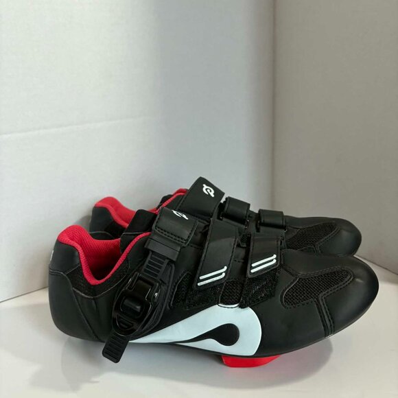 Peloton Cycling Shoes w/ Delta Cleats – Black/White/Red – Size EU 40 Women’s ~9 - Picture 6 of 7